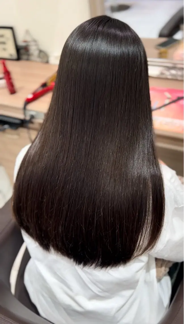 ロング 縮毛矯正 カット ヘアカラー Ash 戸田公園店のヘアスタイル
