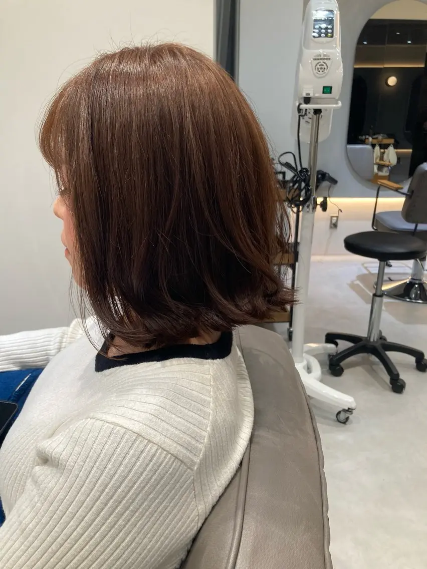 ミディアム くせ毛カット✂️ カワタ　豊島区大塚駅のヘアスタイル