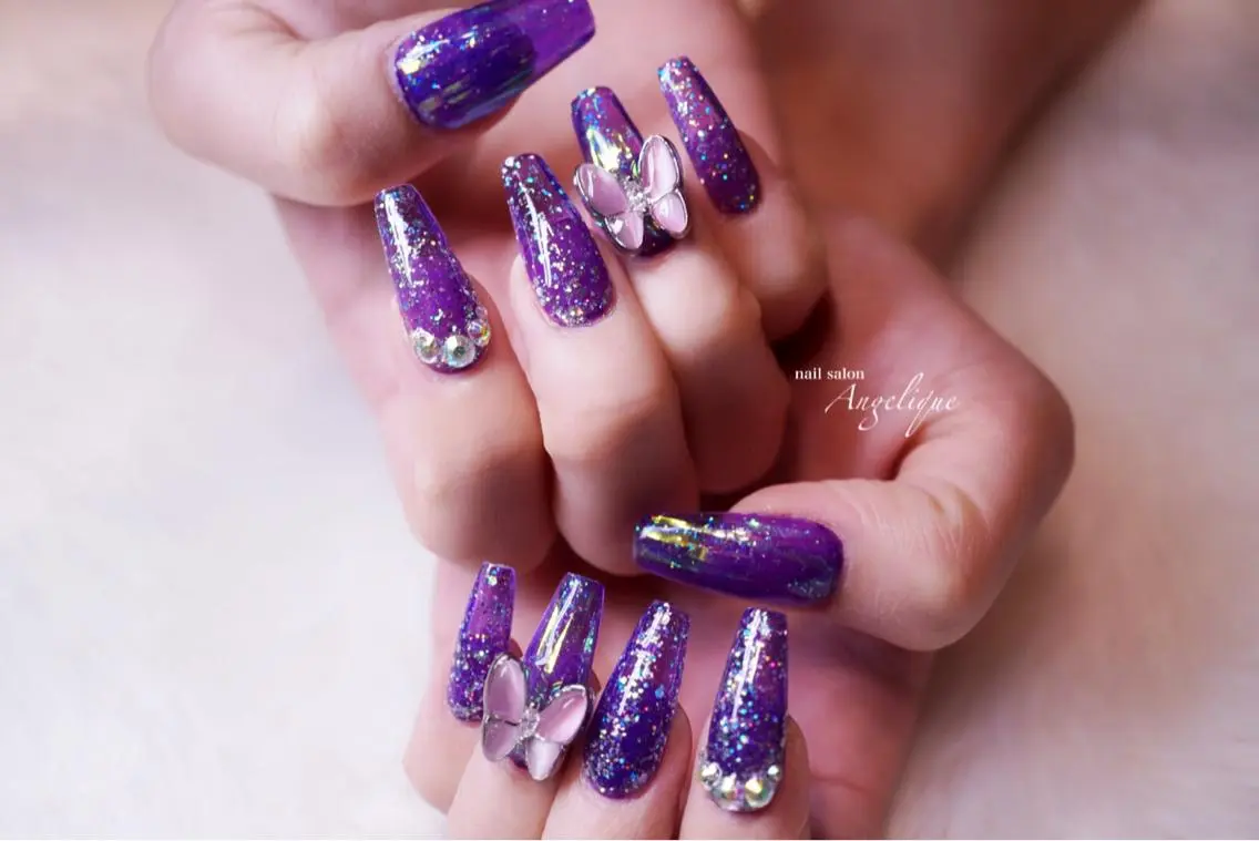 ネイル ストーンネイル Nail salon Angeliqueのネイルデザイン