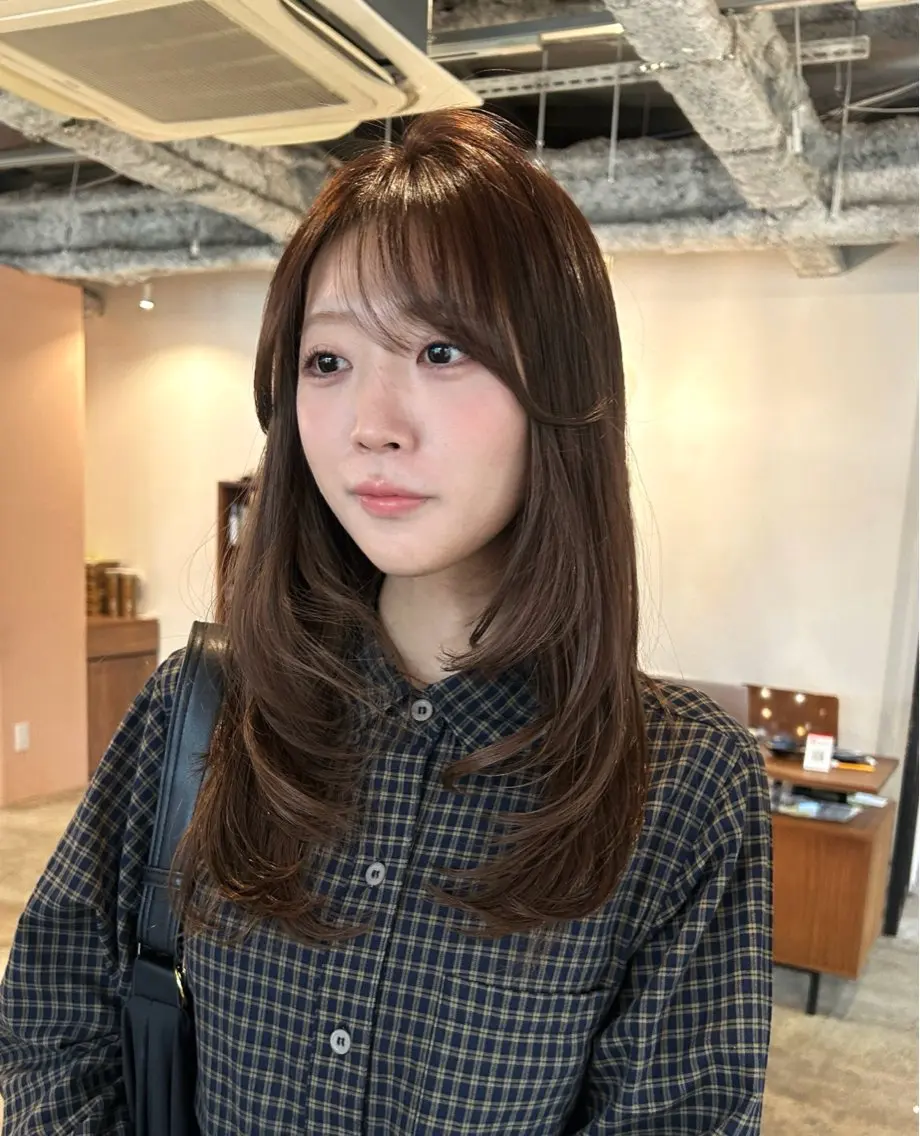 ロング カラー ヘアアレンジ レイヤーカット カット ヘアカラー トリートメント ヘッドスパ 🎀suzuna 透明感colorのヘアスタイル