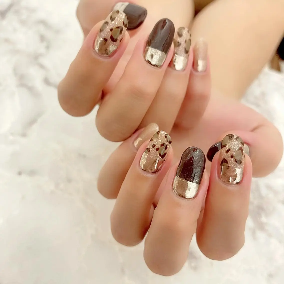 ネイル ミラーネイル nail salon Regaosのネイルデザイン