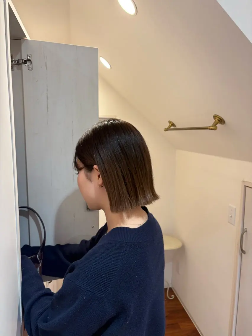 ショート 切りっぱなしボブ ボブ 神田 音羽のヘアスタイル