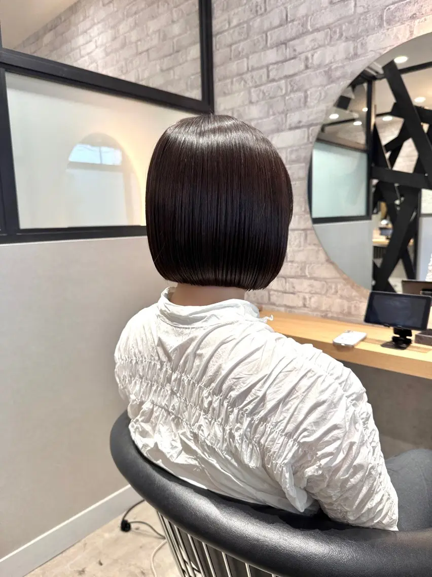 ショート ボブ 髪質改善 カット ヘアカラー トリートメント 宮腰一磨 ・ショート・ボブ🌿のヘアスタイル