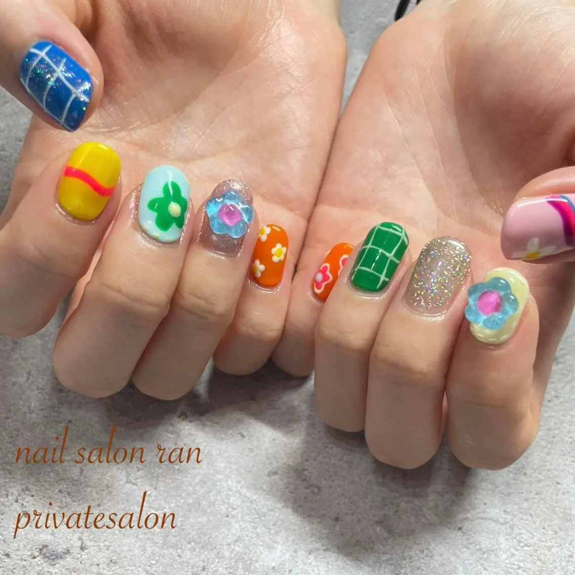ネイル ハンドネイル ハンドケア nailsalon ranのネイルデザイン