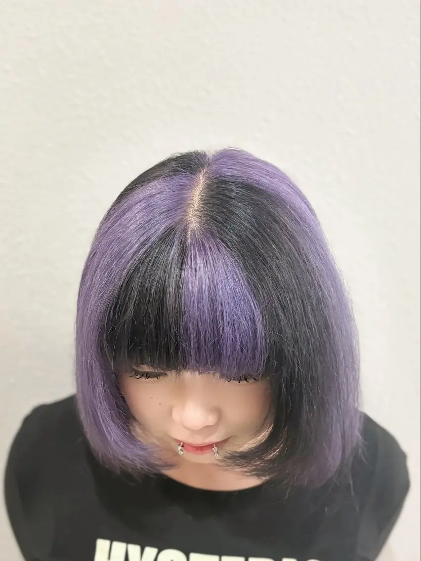 ミディアム カラー カット ヘアカラー トリートメント GaKu/ハイトーン /ブリーチ/アイドルのヘアスタイル