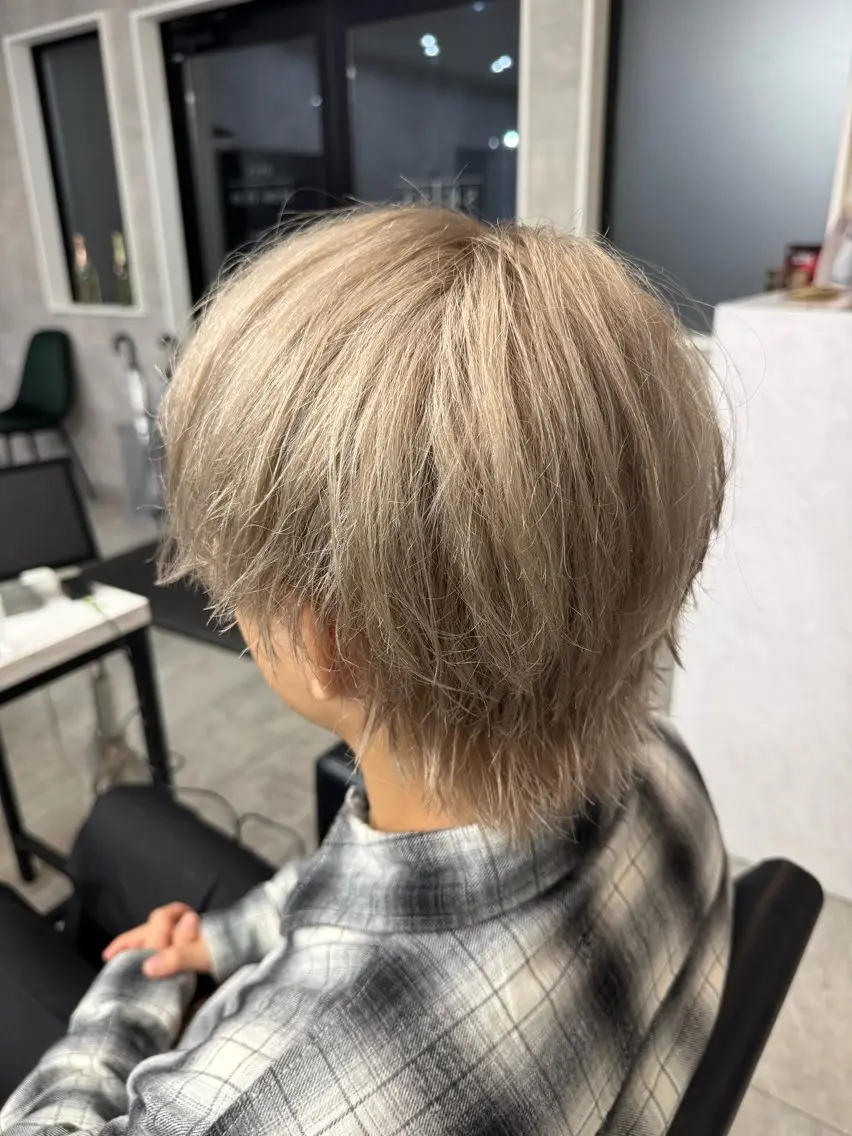 ショート メンズ ヘアカラー トリートメント ՏKIᒪᒪ石岡店 本田のヘアスタイル