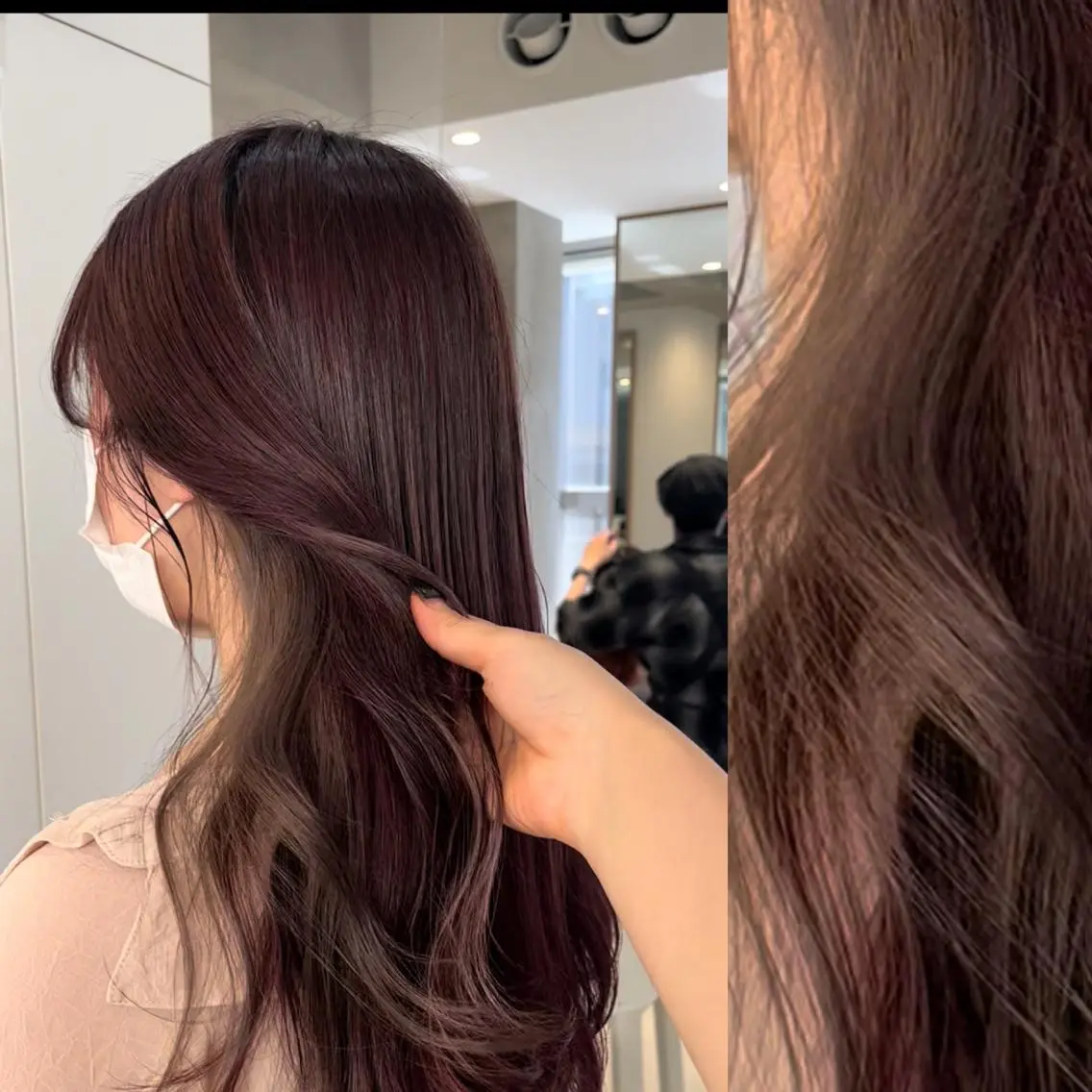ロング カラー ヘアアレンジ ベージュカラー ブリーチ ブラウンカラー ケアブリーチ カシス stylist ◎RUKI.のヘアスタイル