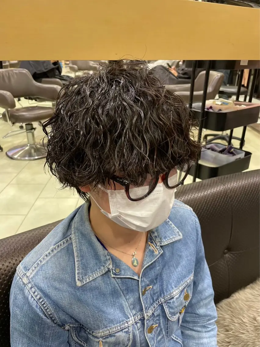 メンズカット+波巻きパーマ🌀🌀の写真