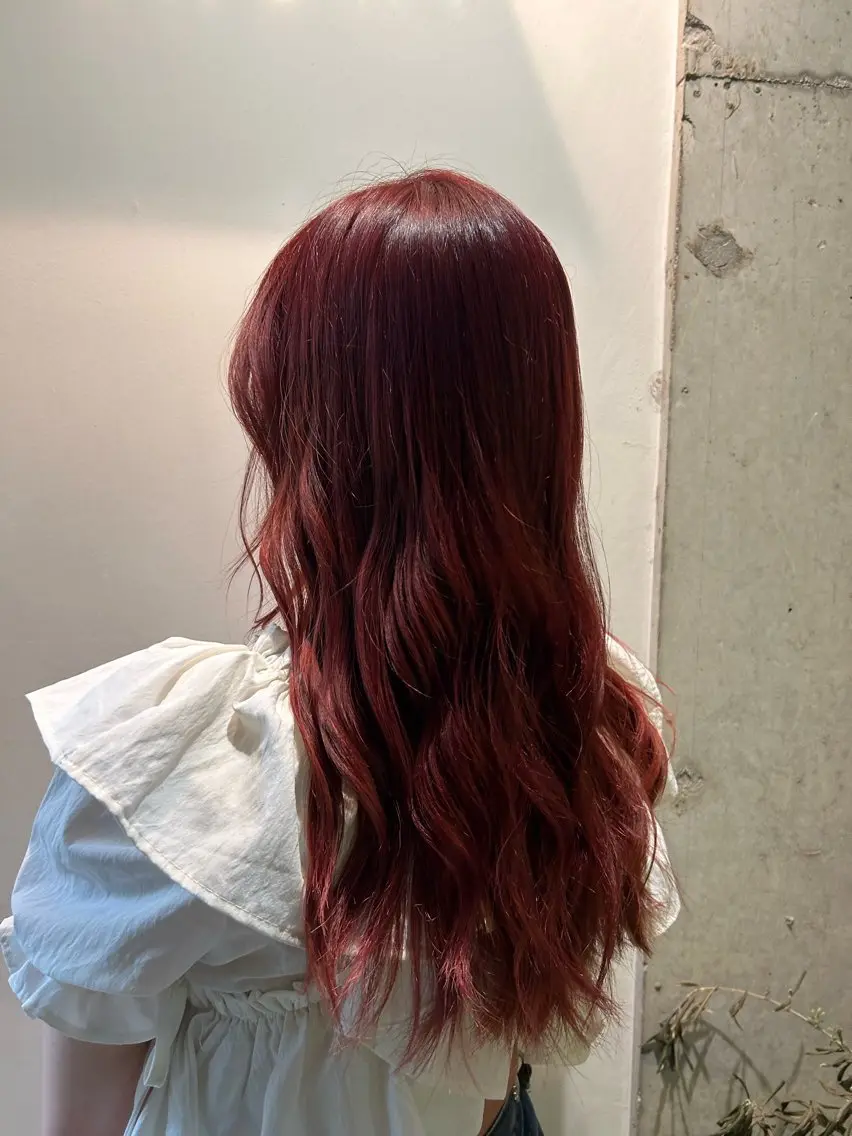 ロング カラー ブリーチ ブリーチなしカラー ピンクカラー 🌊インナーカラー 🐬櫻井海星のヘアスタイル
