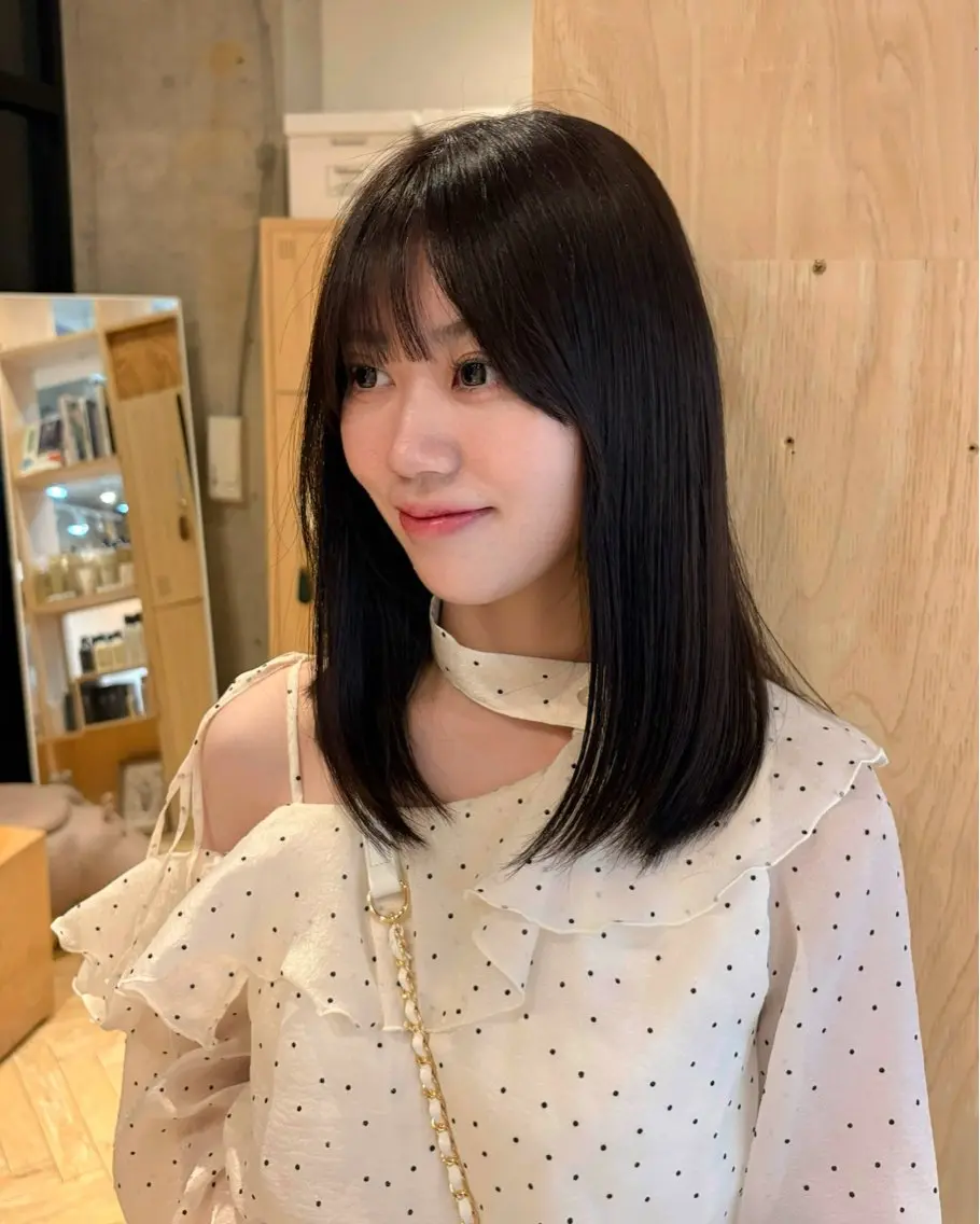 セミロング カット ヘアカラー トリートメント 🎀newカワイイ ヘア/りこ🎀のヘアスタイル