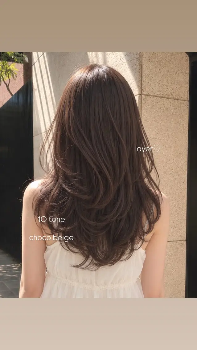 ロング カット Ami/レイヤー /柔らかカラー🌷のヘアスタイル