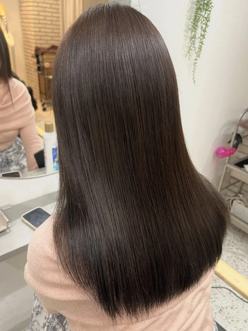 ロング 透明感カラー 莉々子のヘアスタイル