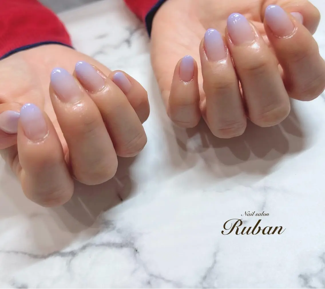 ネイル グラデーション パープル Nail salon Rubanのネイルデザイン