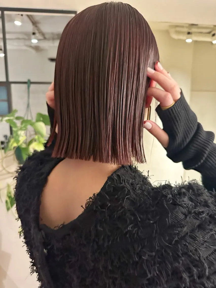 ショート カット ヘアカラー トリートメント 西田 美侑/ 前髪・顔周りカットのヘアスタイル