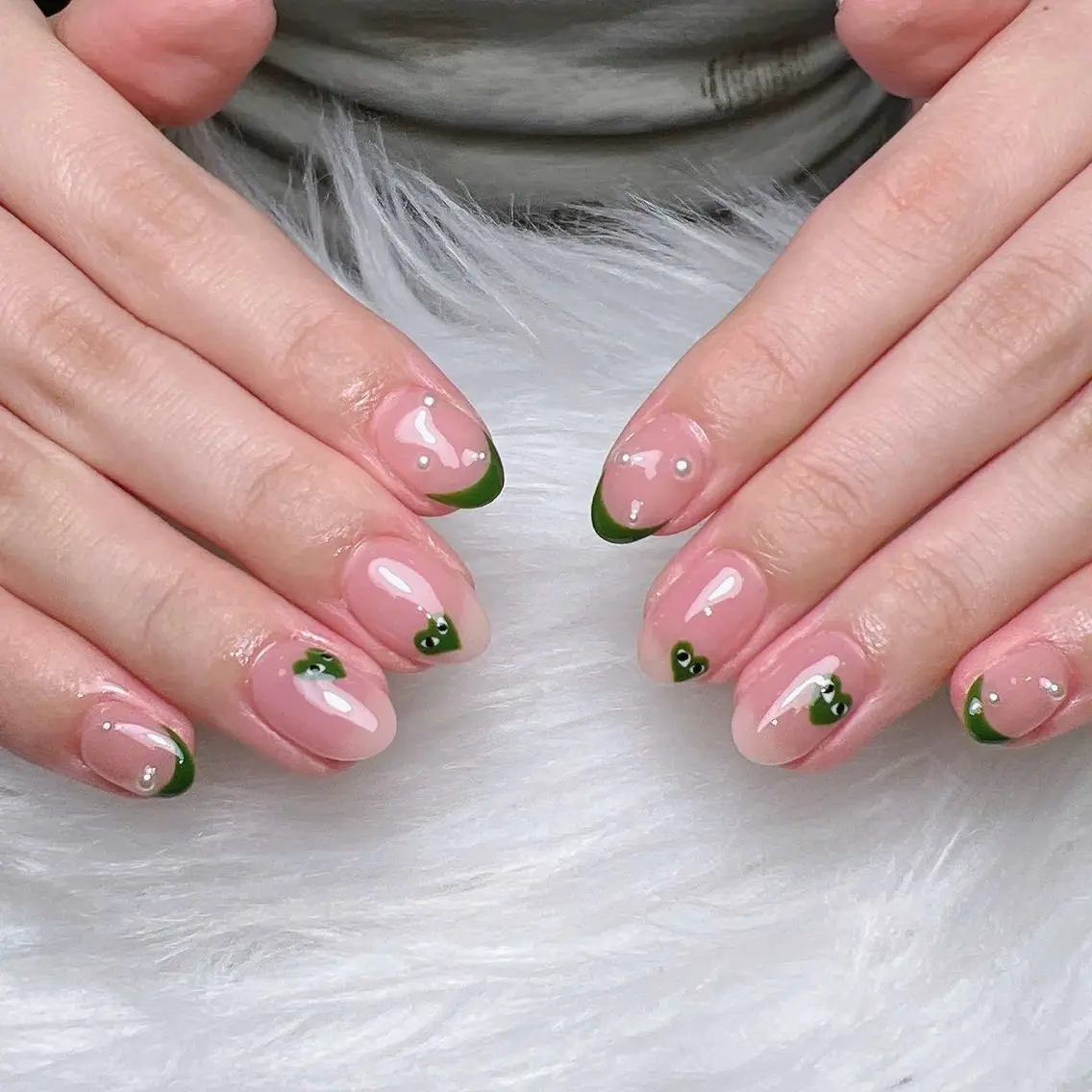 ネイル アートネイル オーロラネイル フレンチネイル ジェルネイル グラデーション Sora nail 長さ出し専門店のネイルデザイン