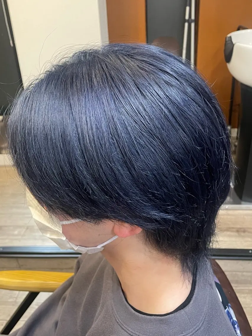 カラー メンズ ブルーカラー ブルージュ 🦋春山 さとみ🦋のヘアスタイル