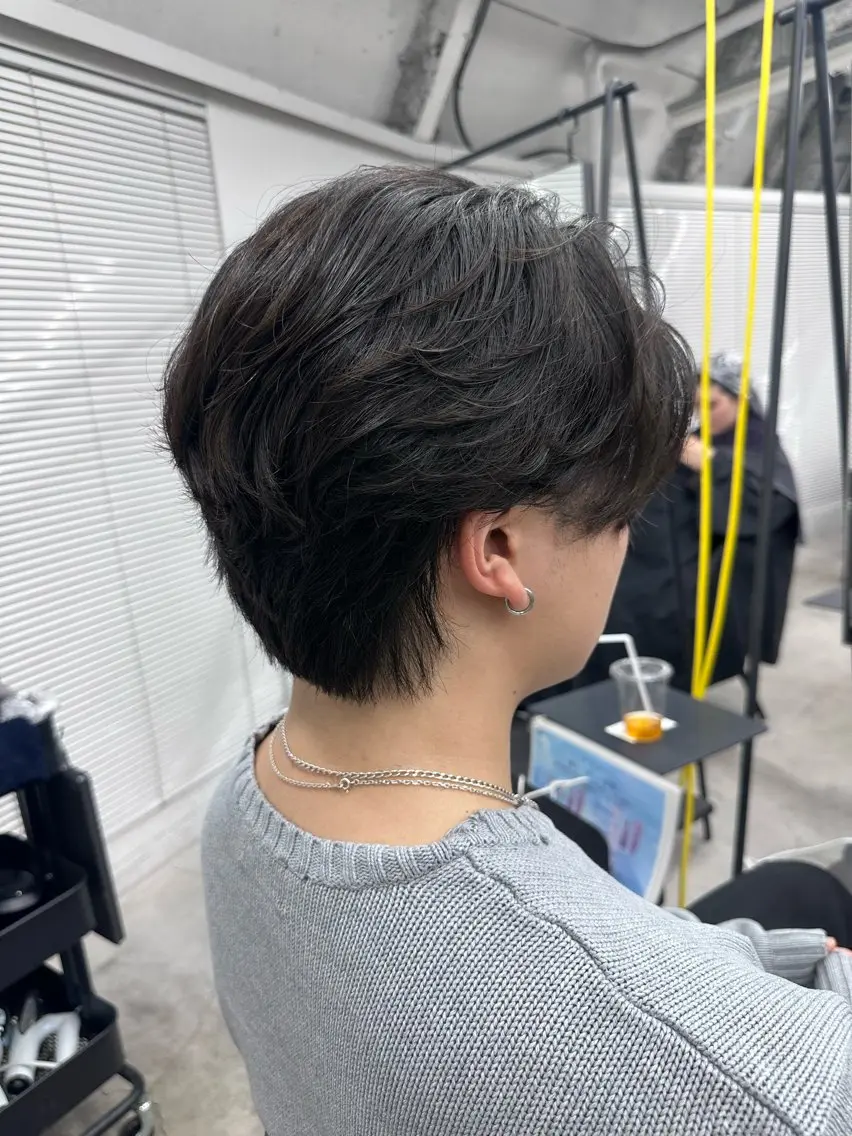ショート パーマ メンズ カット パーマ メンズカット/パーマ /縮毛矯正😎ともかのヘアスタイル