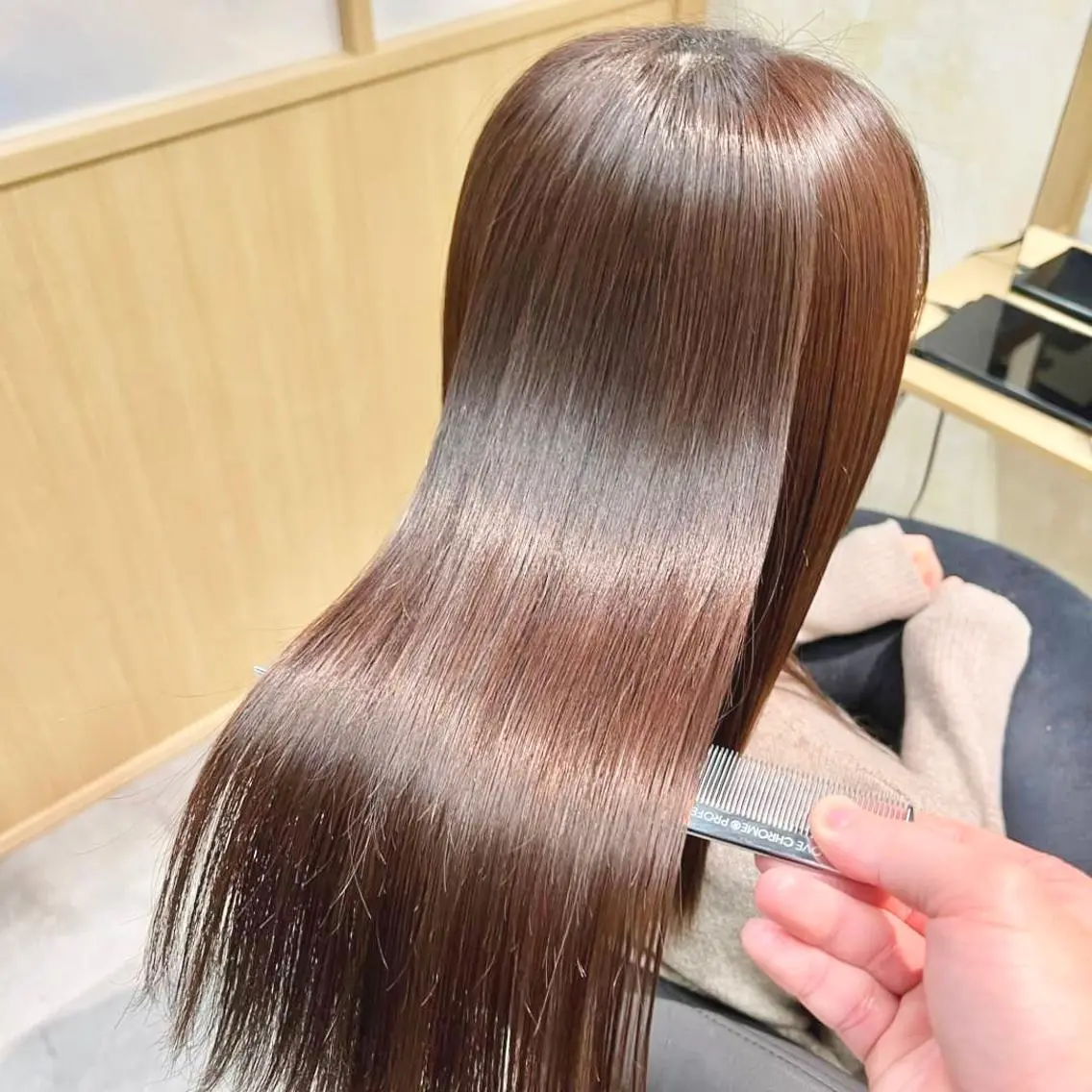 ロング カット 縮毛矯正 トリートメント 中根　いち 美髪を作るプロのヘアスタイル