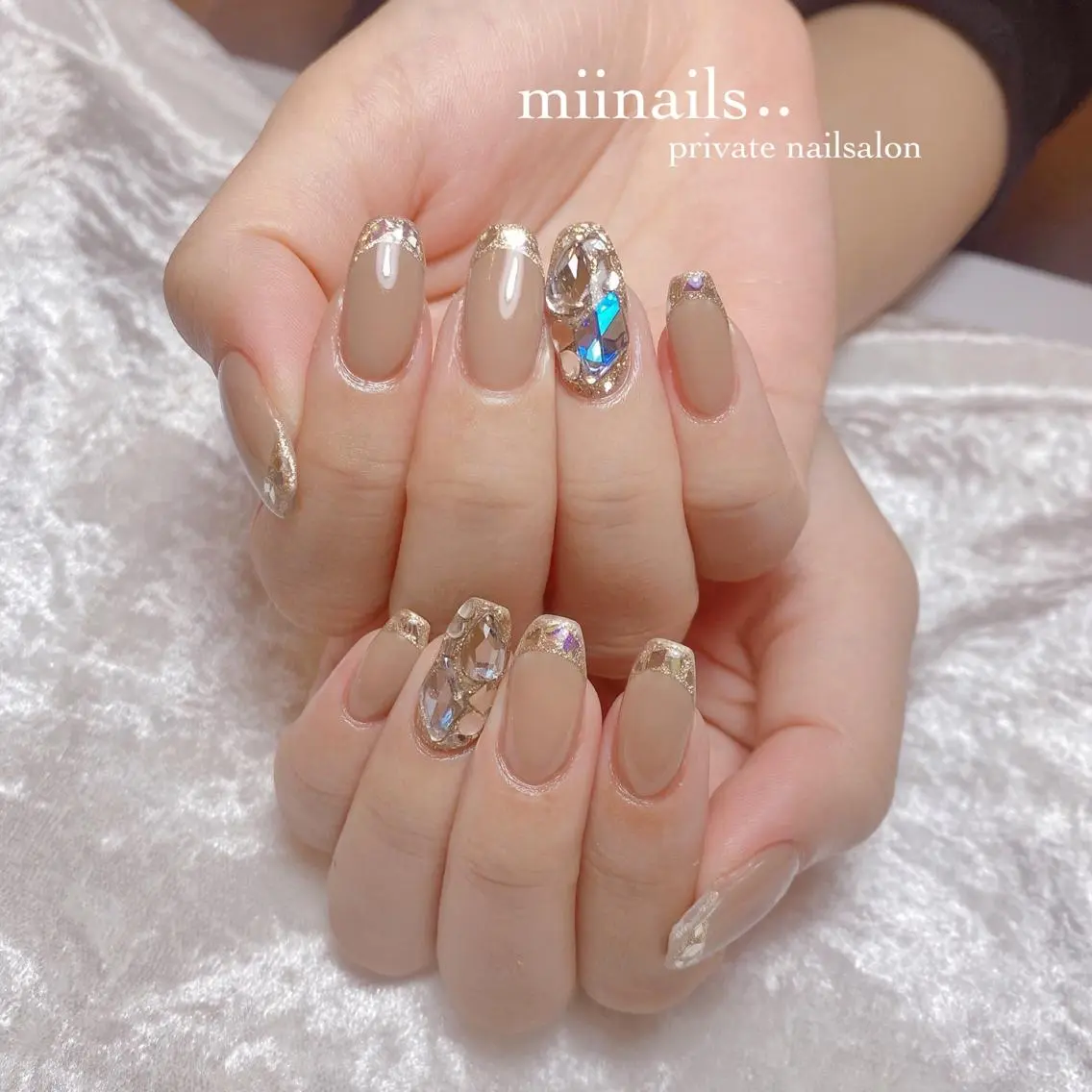 ネイル 韓国ネイル ワンホンネイル ハンドネイル nailsalon miinailsのネイルデザイン
