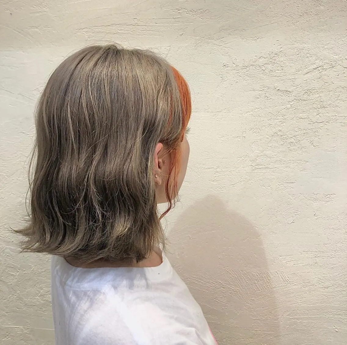 ミディアム ミストバング 髪質改善 メンズパーマゆうひのヘアスタイル