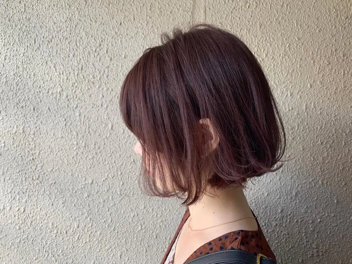 ショート カラー ブリーチ ピンクカラー ボブ サダハルカ ｜chouetteのヘアスタイル