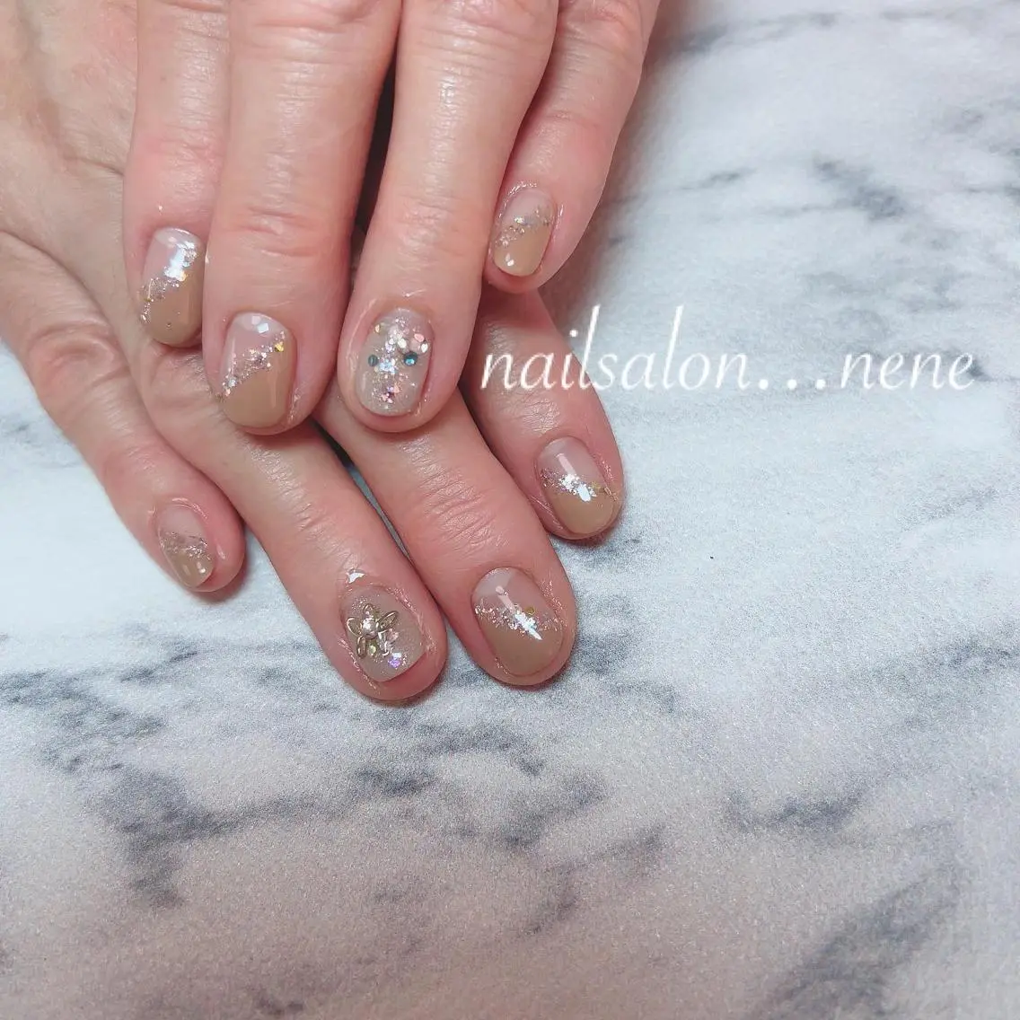 ネイル ブラウン nailsalon ...neneのネイルデザイン