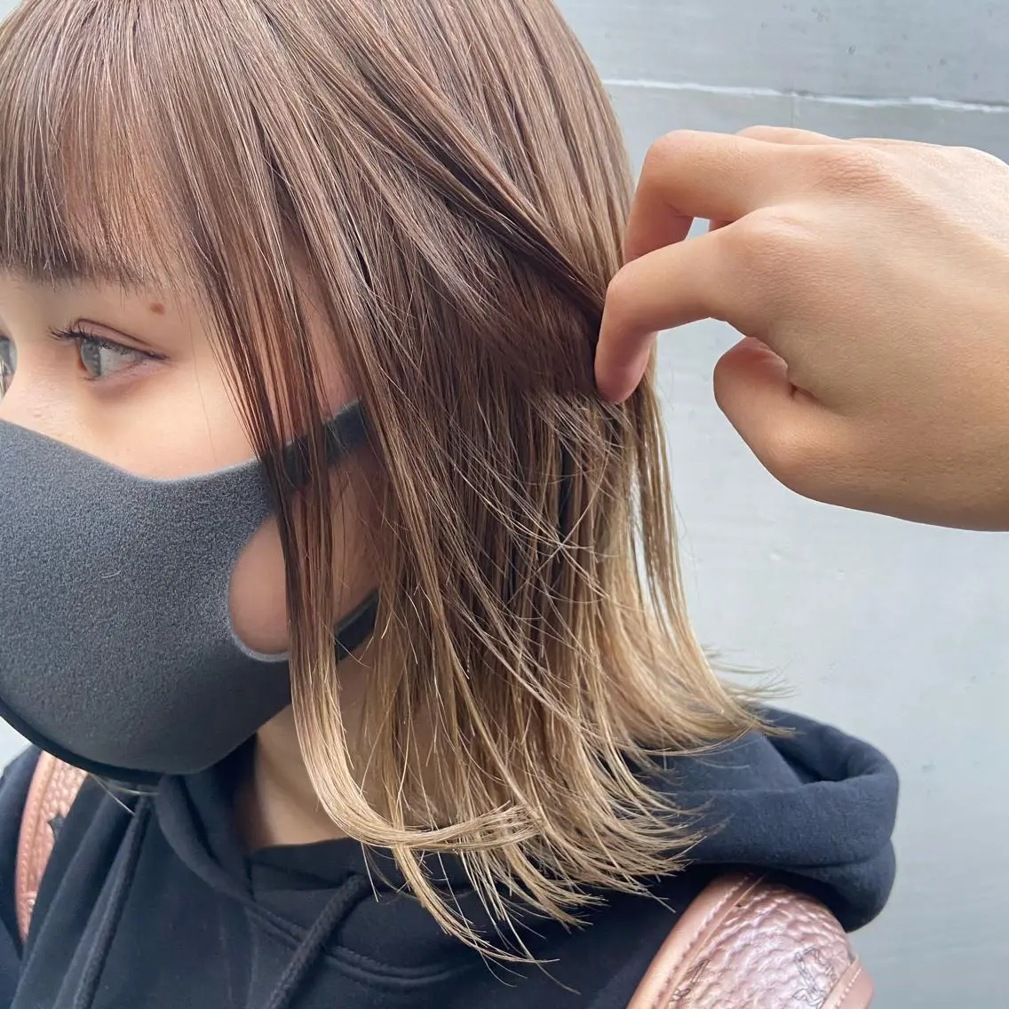 カラー ベージュカラー ミルクティーベージュ SALTWATER AYARIのヘアスタイル