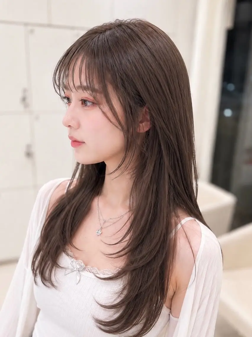 ロング カラー カット ヘアカラー 金子 直樹のヘアスタイル