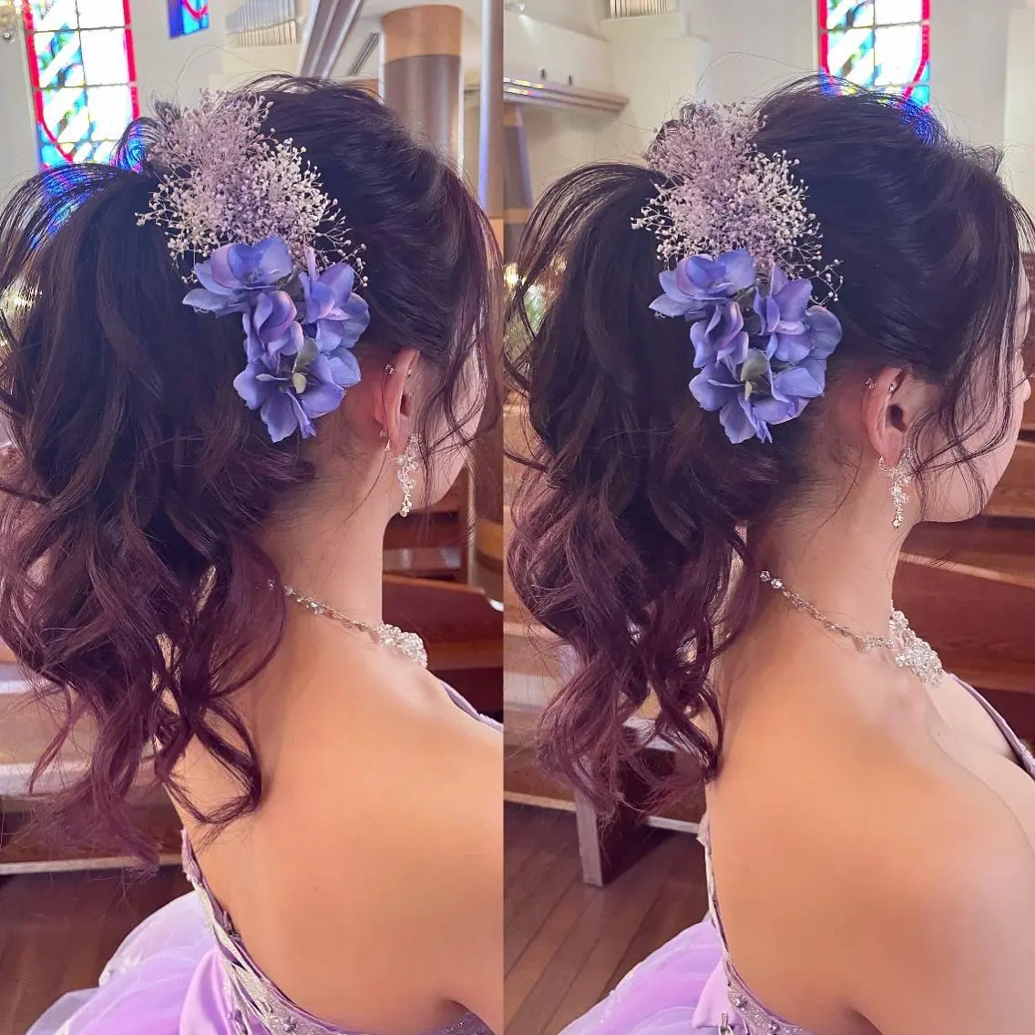 ヘアアレンジ マツエク・マツパ アイブロウ ヘアセット eyelash ufuのマツエク・マツパデザイン