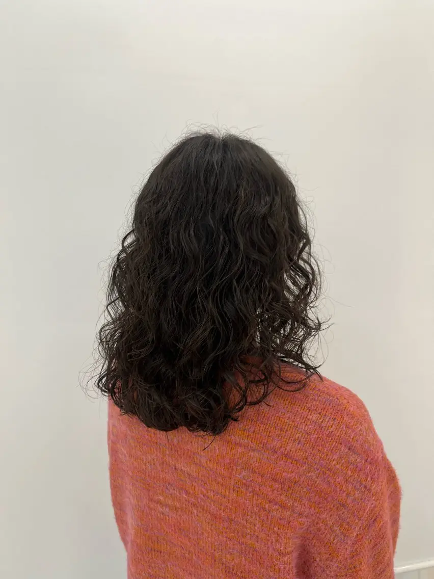 ロング パーマ 【レイヤーカット】 キサヌキミワのヘアスタイル