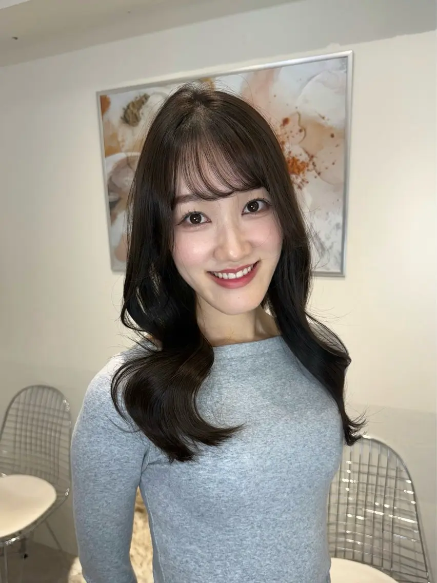 セミロング ヘアカラー トリートメント 🫧うるツヤカラー/ cocono🫧のヘアスタイル