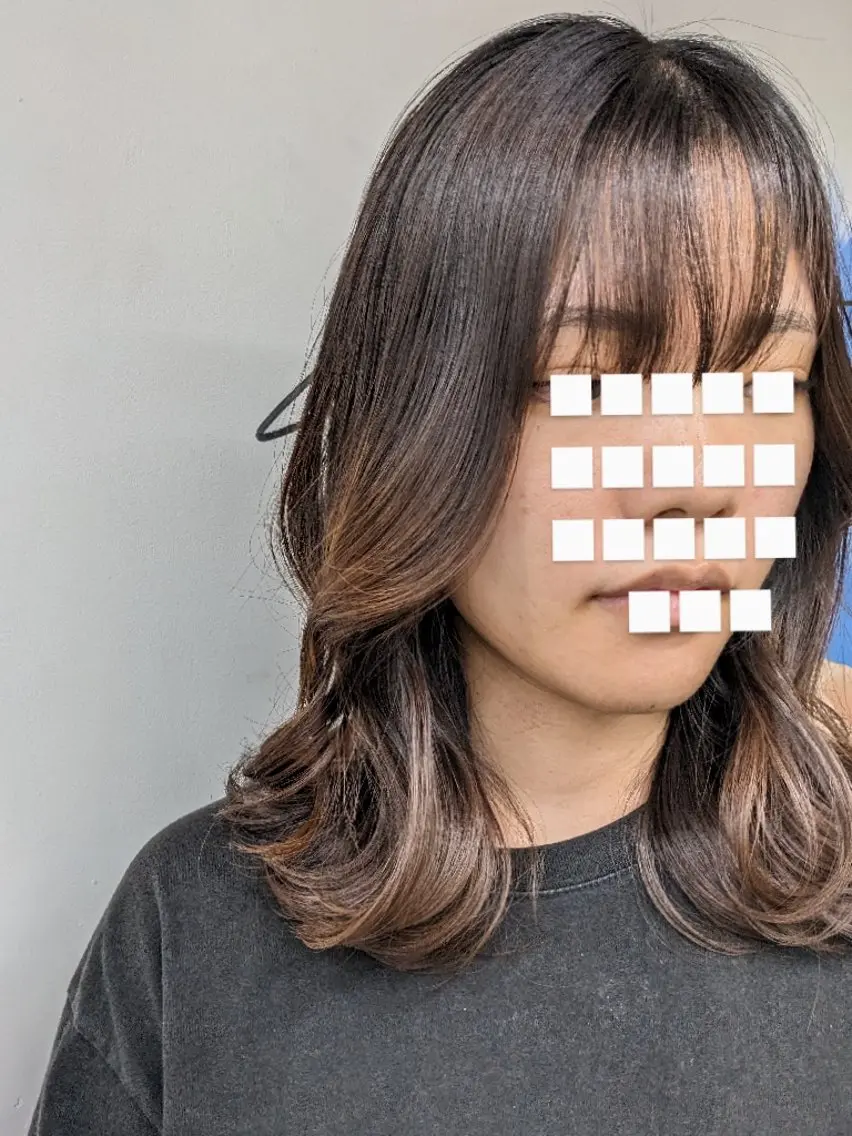 セミロング カラー カット ヘアカラー トリートメント 🌼 AIKO🌼のヘアスタイル