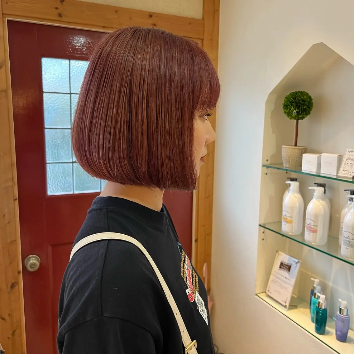 ショート カラー 切りっぱなしボブ ボブ Ayu /あゆのヘアスタイル