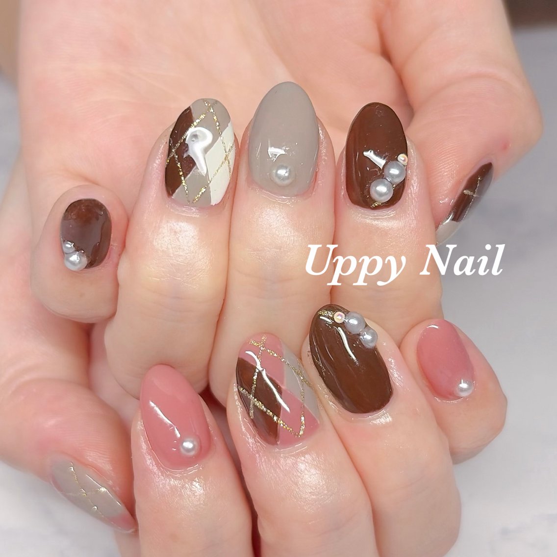 ネイル 持ち込み ハンドネイル Uppy Nail ukyoのネイルデザイン