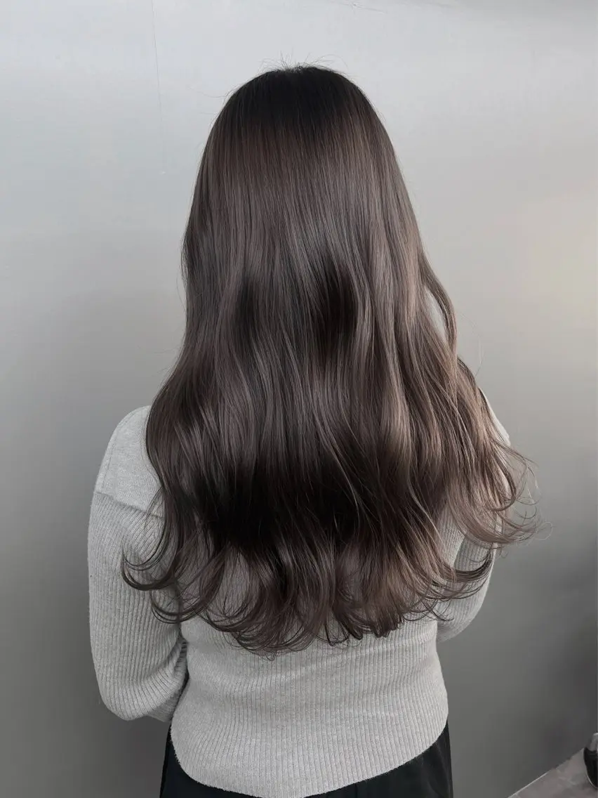 カラー ヘアカラー トリートメント ヘッドスパ ヘアセット 透明感/グレージュ/ ベージュ/るな🪽のヘアスタイル