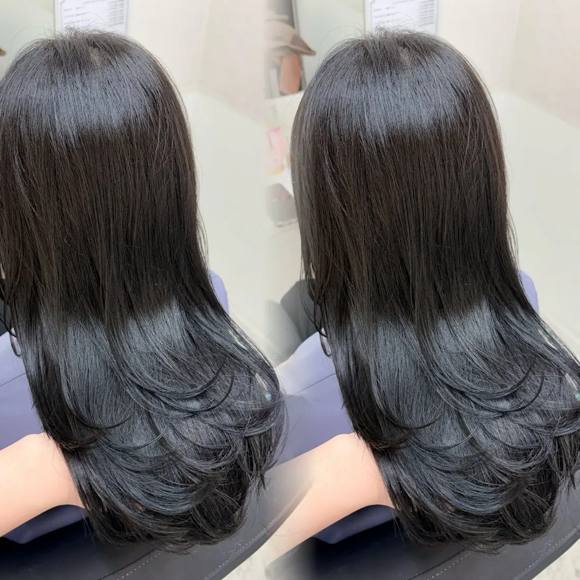セミロング カラー ヘアカラー トリートメント 🍒透明感カラー/ セット/SAKURAのヘアスタイル