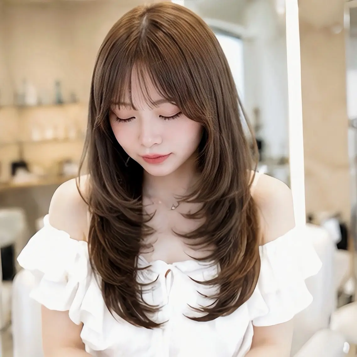 カラー カット トリートメント 池袋/レイヤー/ 縮毛矯正/おばかんのヘアスタイル