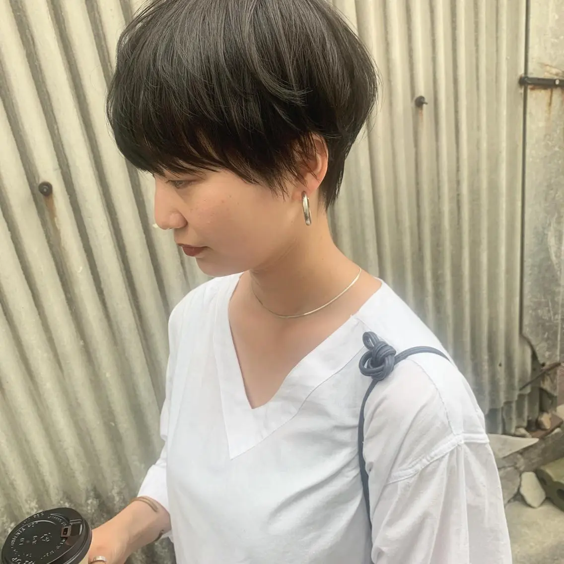 ショート ショートヘア 【ブリーチ髪質改善 パーマ】宮田浩章のヘアスタイル