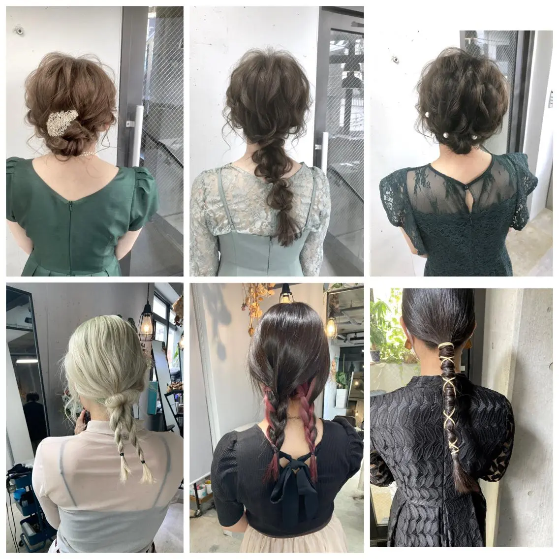 ヘアセット、ヘアアレンジの写真