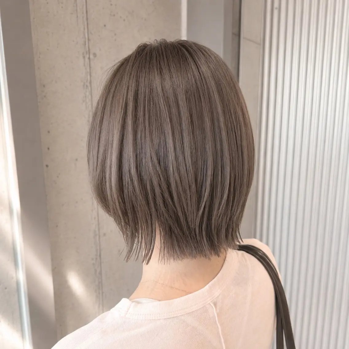 ミディアム カラー ヘアアレンジ カット ヘアカラー トリートメント ボブ×艶カラー 特化・リクト💥のヘアスタイル