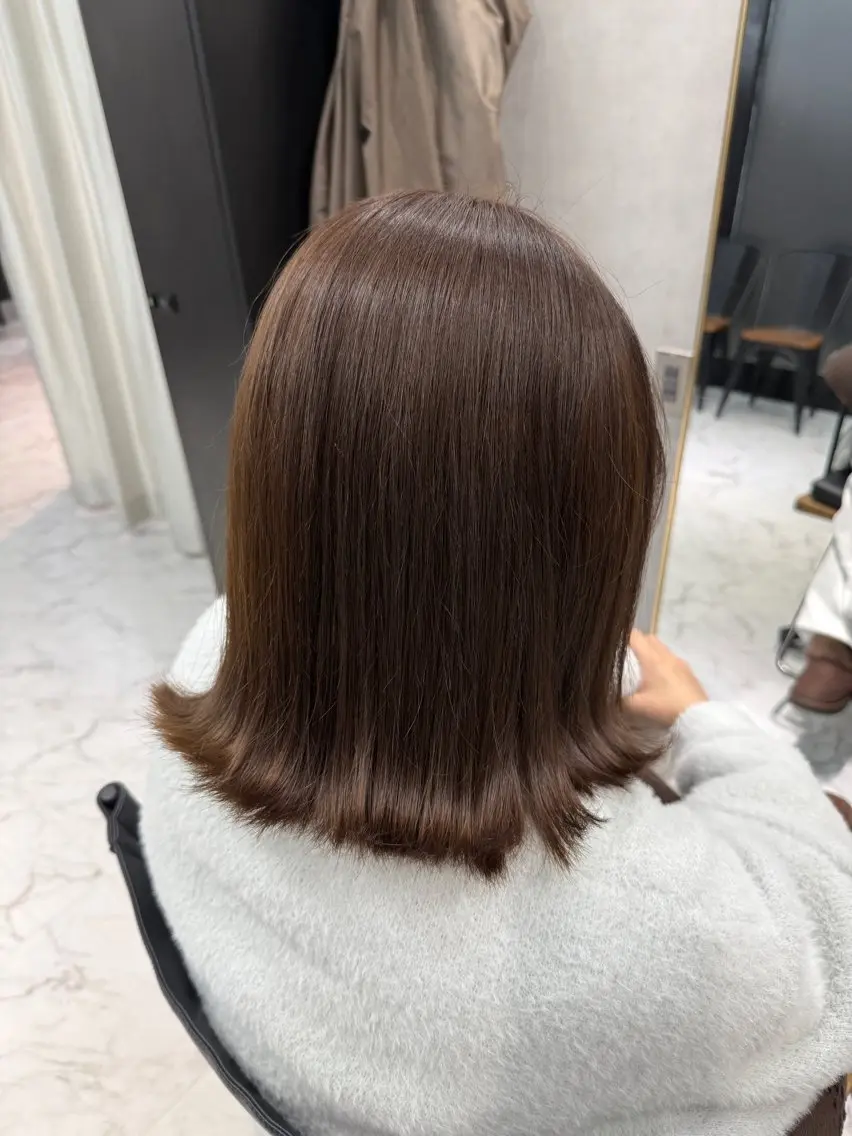 ミディアム カラー ヘアカラー 透明感カラー/パーマ 🌀アオノのヘアスタイル