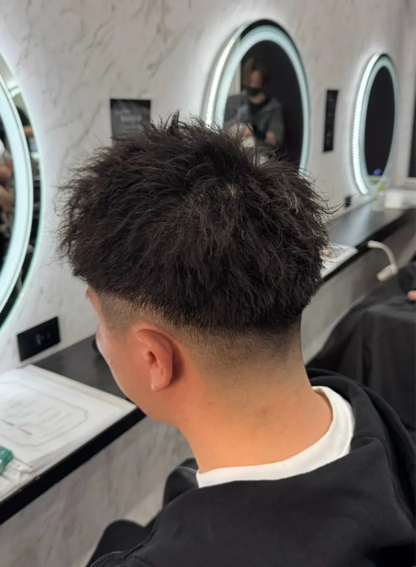ショート パーマ メンズ カット パーマ LOHAS yuukiのヘアスタイル