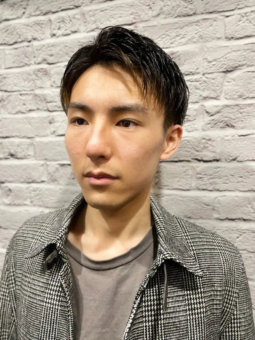 ミディアム メンズ 新崎 彩翔のヘアスタイル