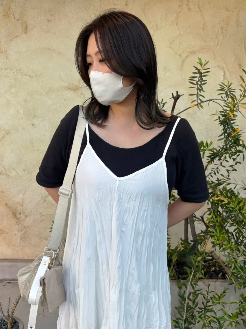 セミロング 似合わせカット サイドバング 小顔カット 八杉 佳澄のヘアスタイル