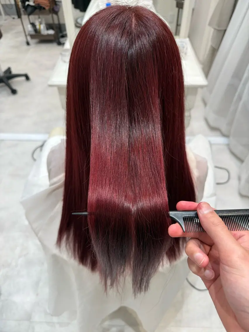 ロング カット ヘアカラー トリートメント Barrel 天王寺 YUUのヘアスタイル