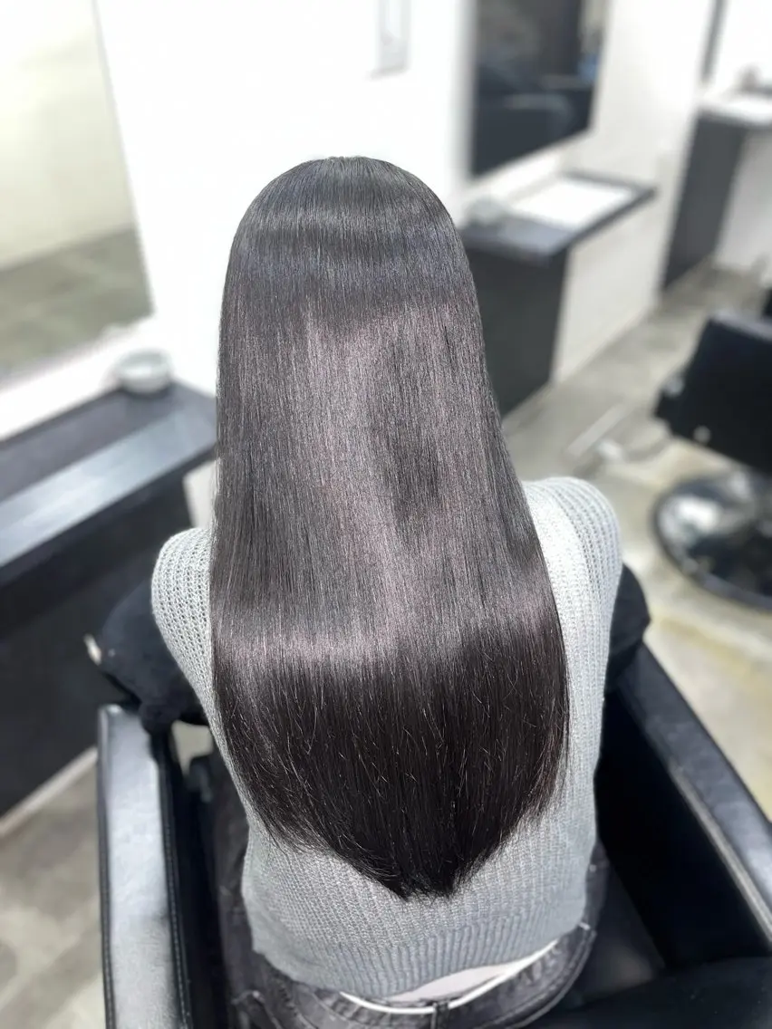 ロング 髪質改善 縮毛矯正 🤍 misaki🤍のヘアスタイル