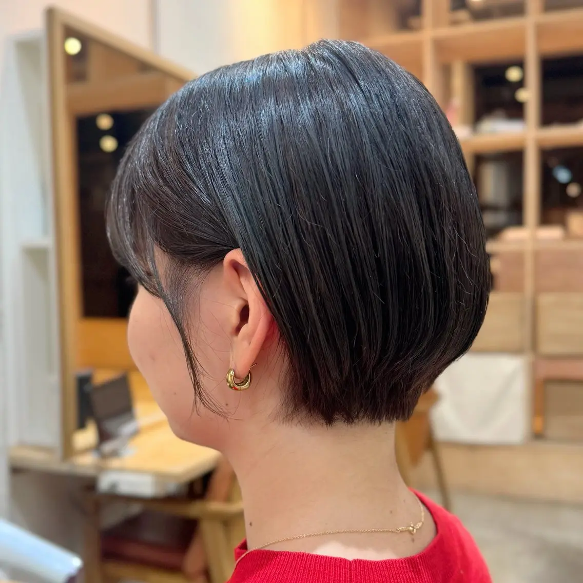 ショート ハンサムショート 丸みショート くびれヘア 似合わせカット ショートヘア 透明感カラー/レイ ヤー/Nana🌈のヘアスタイル