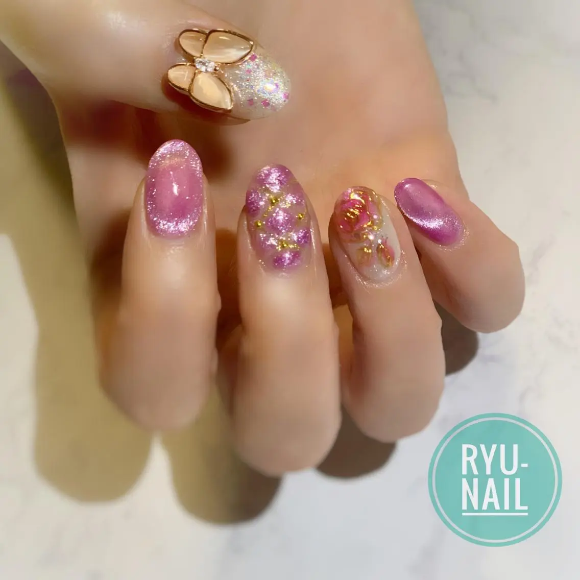 ネイル ハンドネイル Ryu-nail 對馬　琴美のネイルデザイン