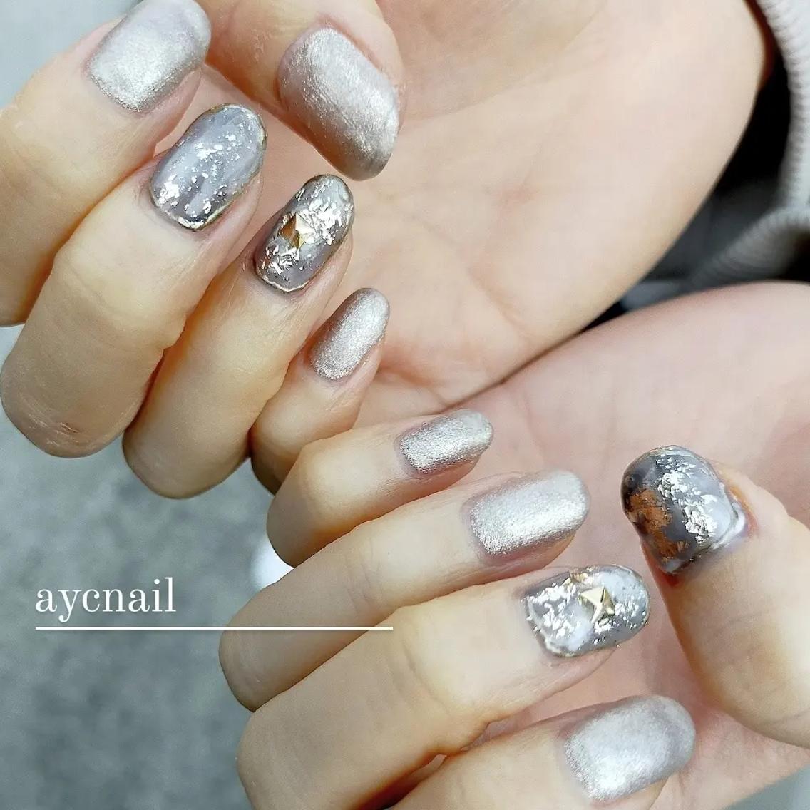 ネイル ニュアンスネイル ハンドネイル 推しネイル | 　aycnailのネイルデザイン