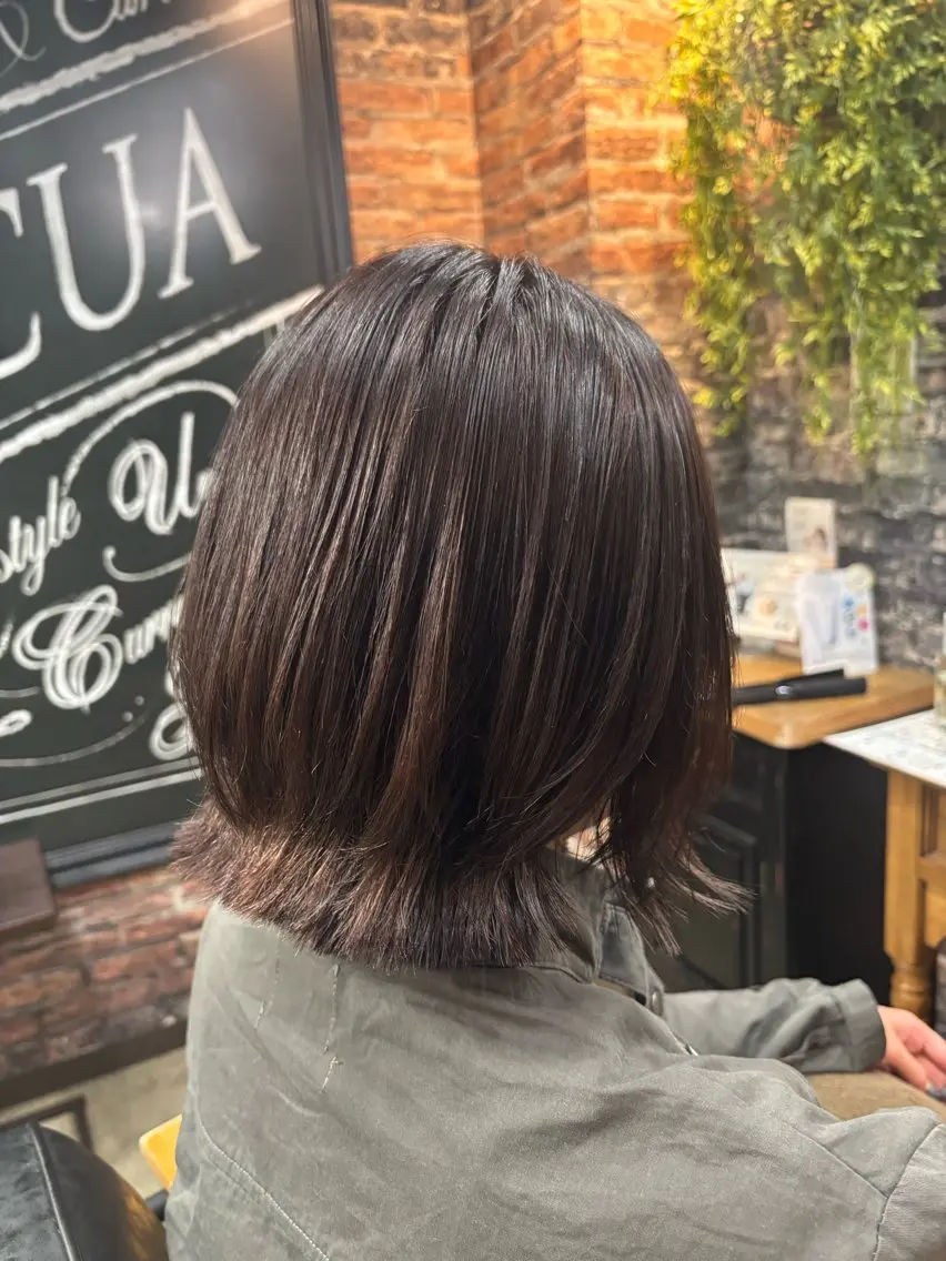 ショート ダメージレス縮毛矯正 カット//あさみ🌈のヘアスタイル